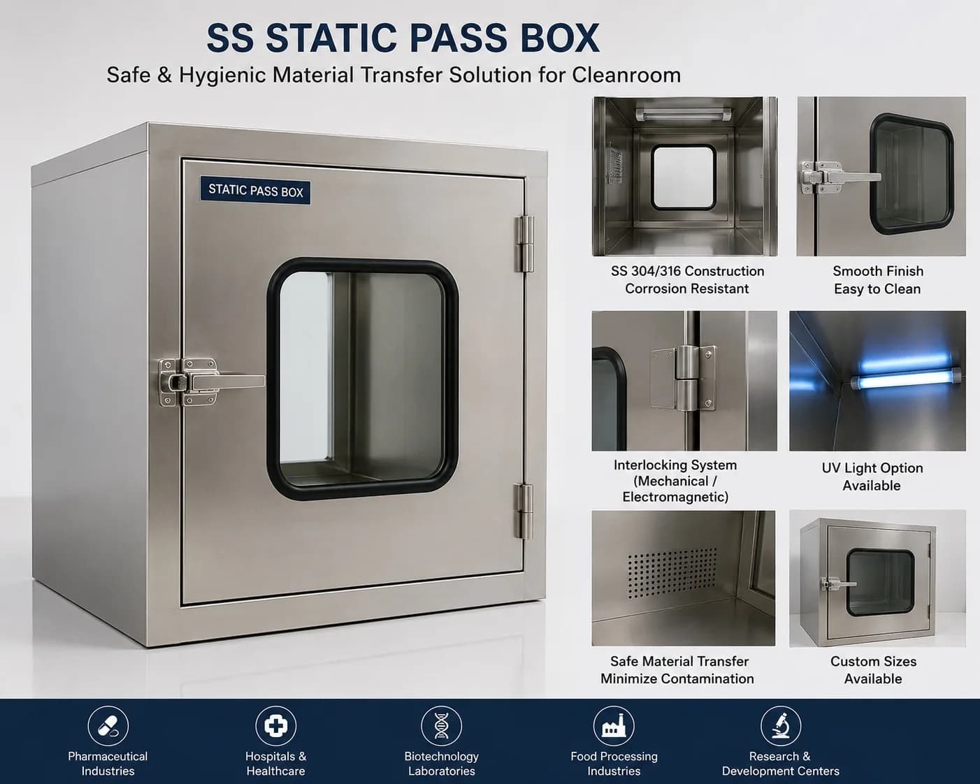 SS Static Pass Box Manufacturer & Supplier Ahmadabad