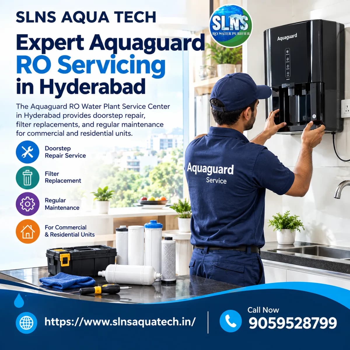 Expert Aquaguard RO Servicing in Hyderabad