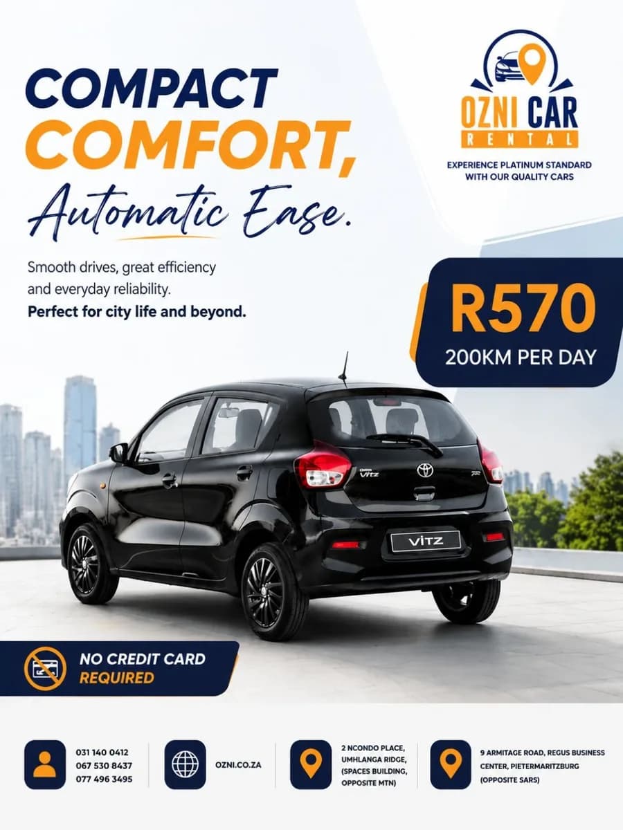 Budget Car Rental Durban | Affordable, Reliable & Convenient Vehicle Hire Services