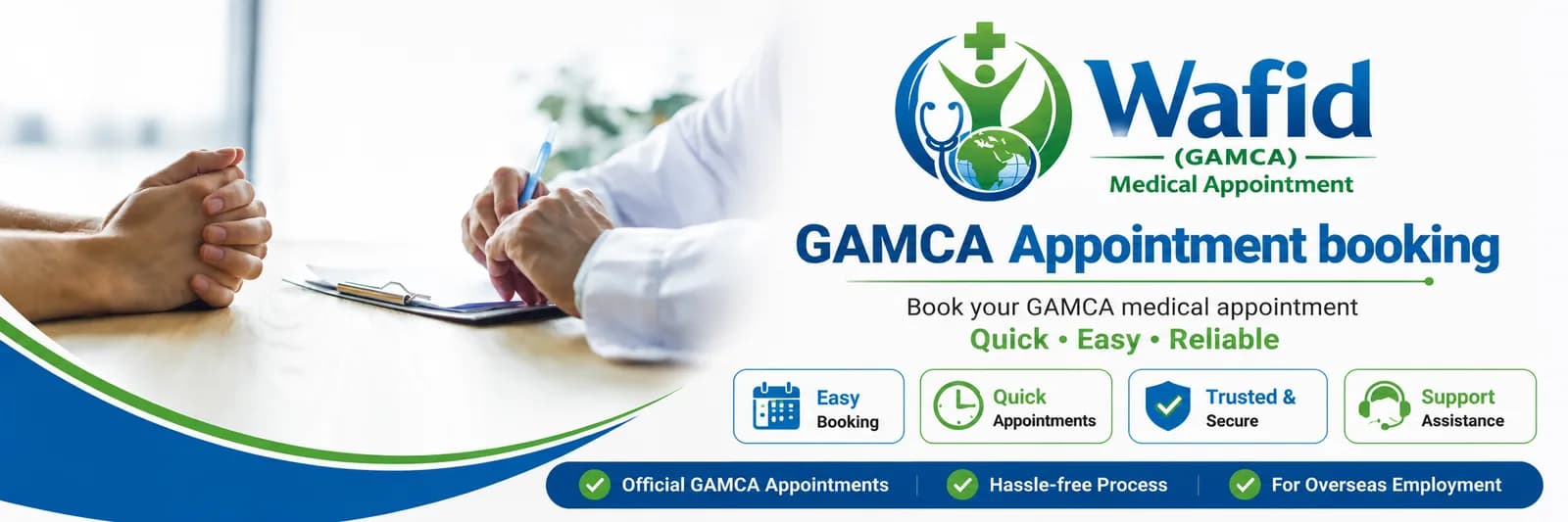 Wafid (GAMCA) Medical Appointment in Bangalore | Wafid India