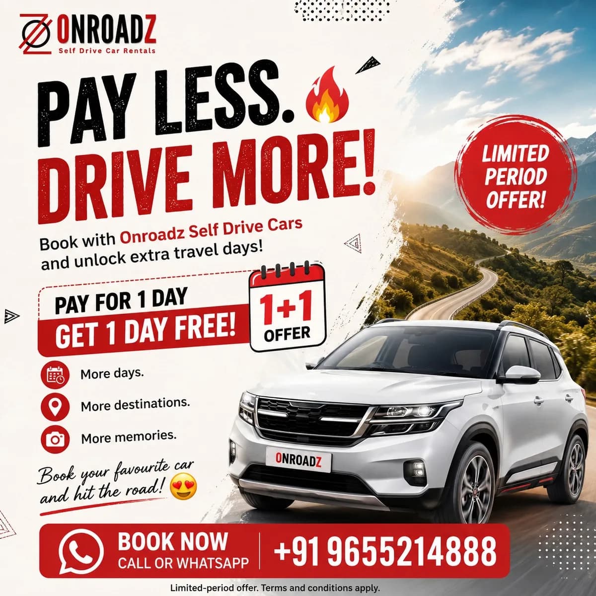 Self Drive Cars Rental Service Chennai | Free Booking | Onroadz