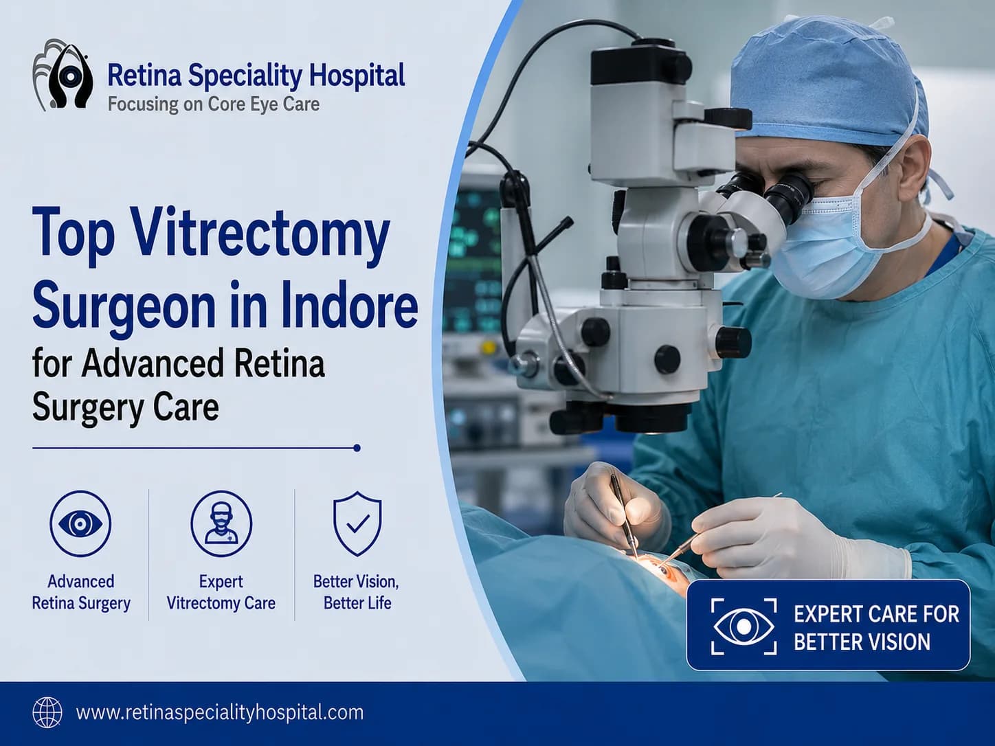 Choose Top Vitrectomy Surgeon in Indore for Expert Retina Surgery