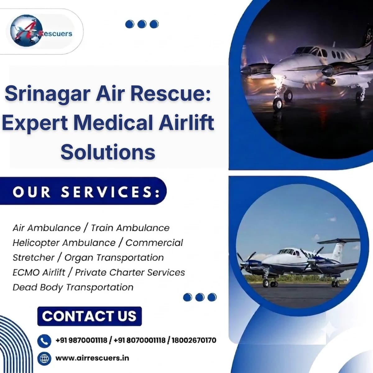 Srinagar Air Rescue: Expert Medical Airlift Solutions