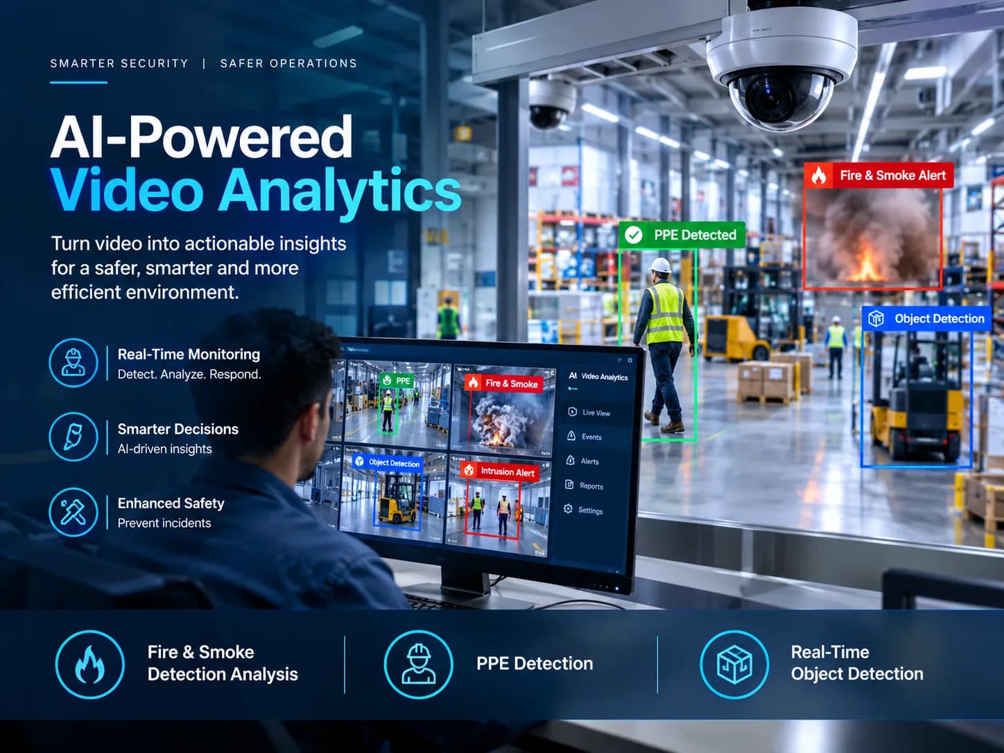 Video Analytics: Smart Security and Fire Detection Solutions in Saudi Arabia