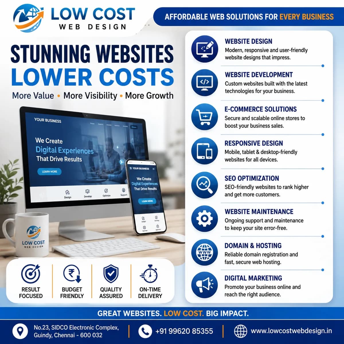 Low Cost Web Design Company in Chennai | Affordable Web Design