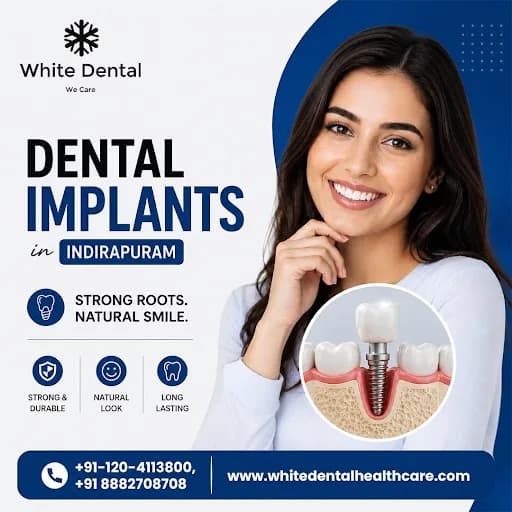  Dental Implants in Indirapuram for Permanent Tooth Replacement Solutions