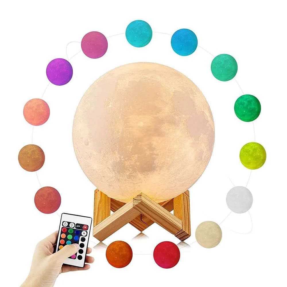 15cm Touch Control 3d Print Moon Lamp for Sale in Australia
