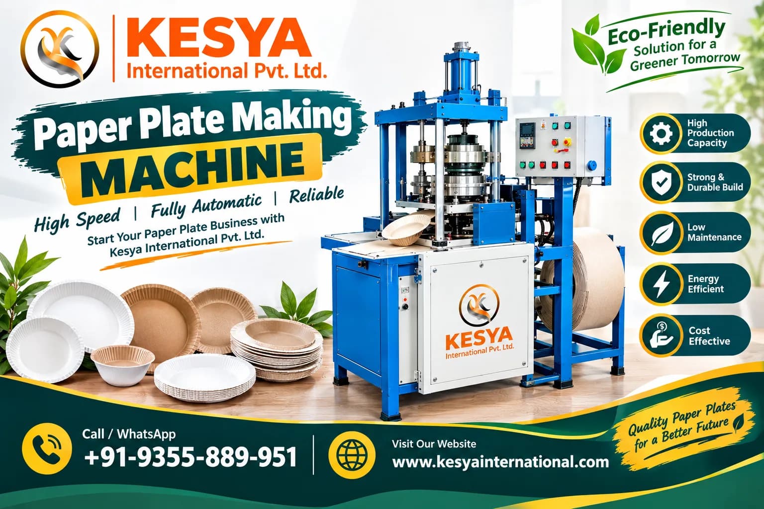 paper plate making machine | kesya international