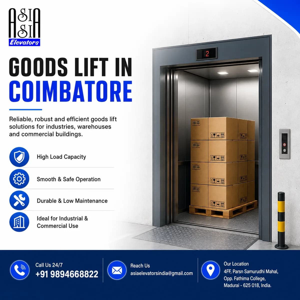 Goods Lift in Coimbatore