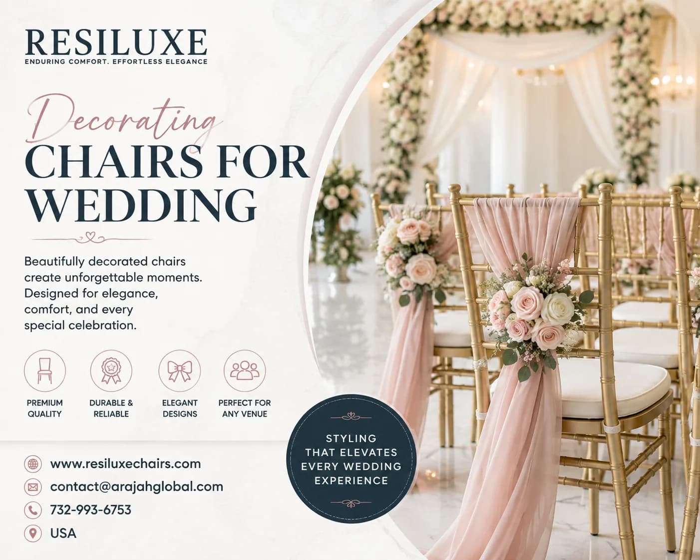 Durable Event Seating for Weddings and Receptions
