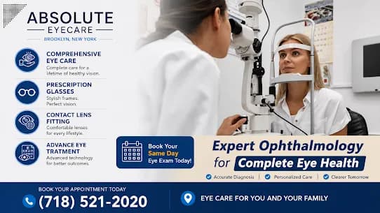 Convenient Eye Care from an Ophthalmologist in Flatbush - Absolute Vision Center