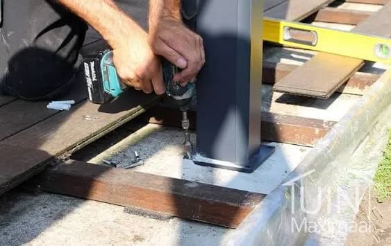 Fundering voor veranda