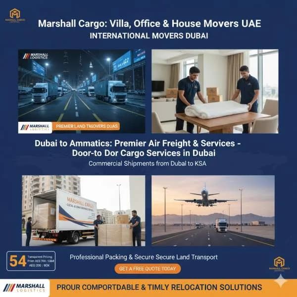 International Movers Dubai with Marshall Logistics