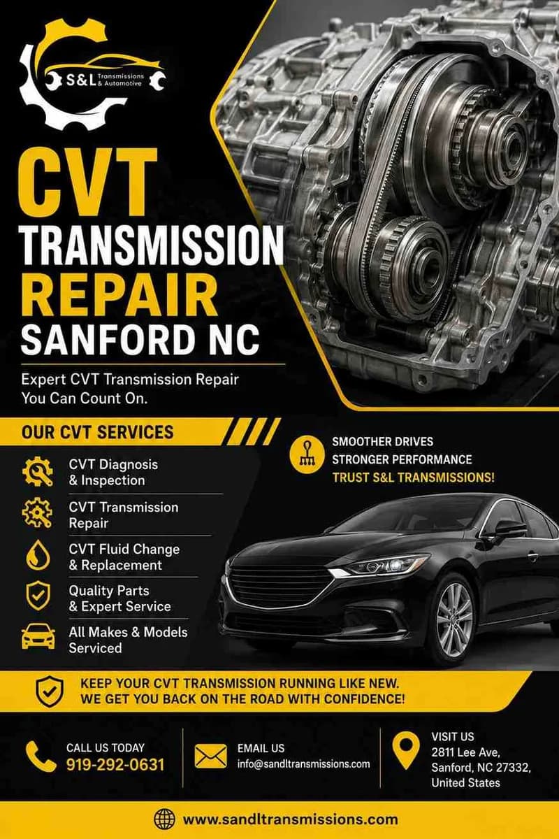 Smooth Shifting Starts Here – Trusted CVT Transmission Repair in Sanford, NC 