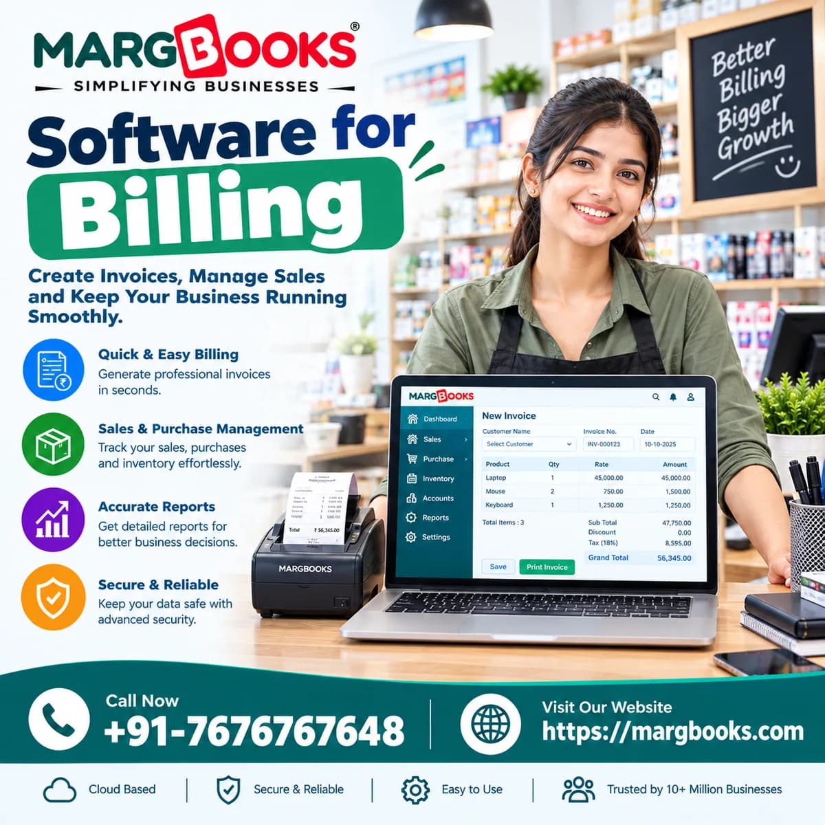 Business Billing Software for Accurate Invoicing | MargBooks