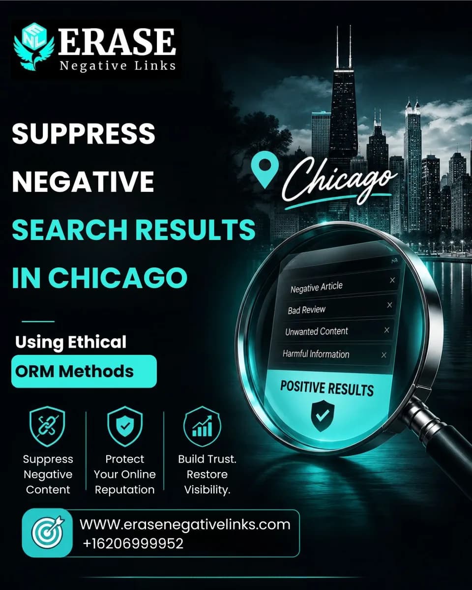 Suppress Negative Search Results in Chicago Using Ethical ORM Methods | Erase Negative Links