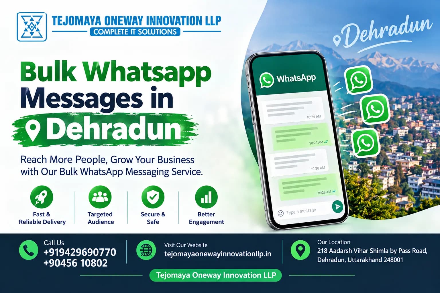 Why Bulk Whatsapp Messages in Dehradun Matter Beyond Promotion