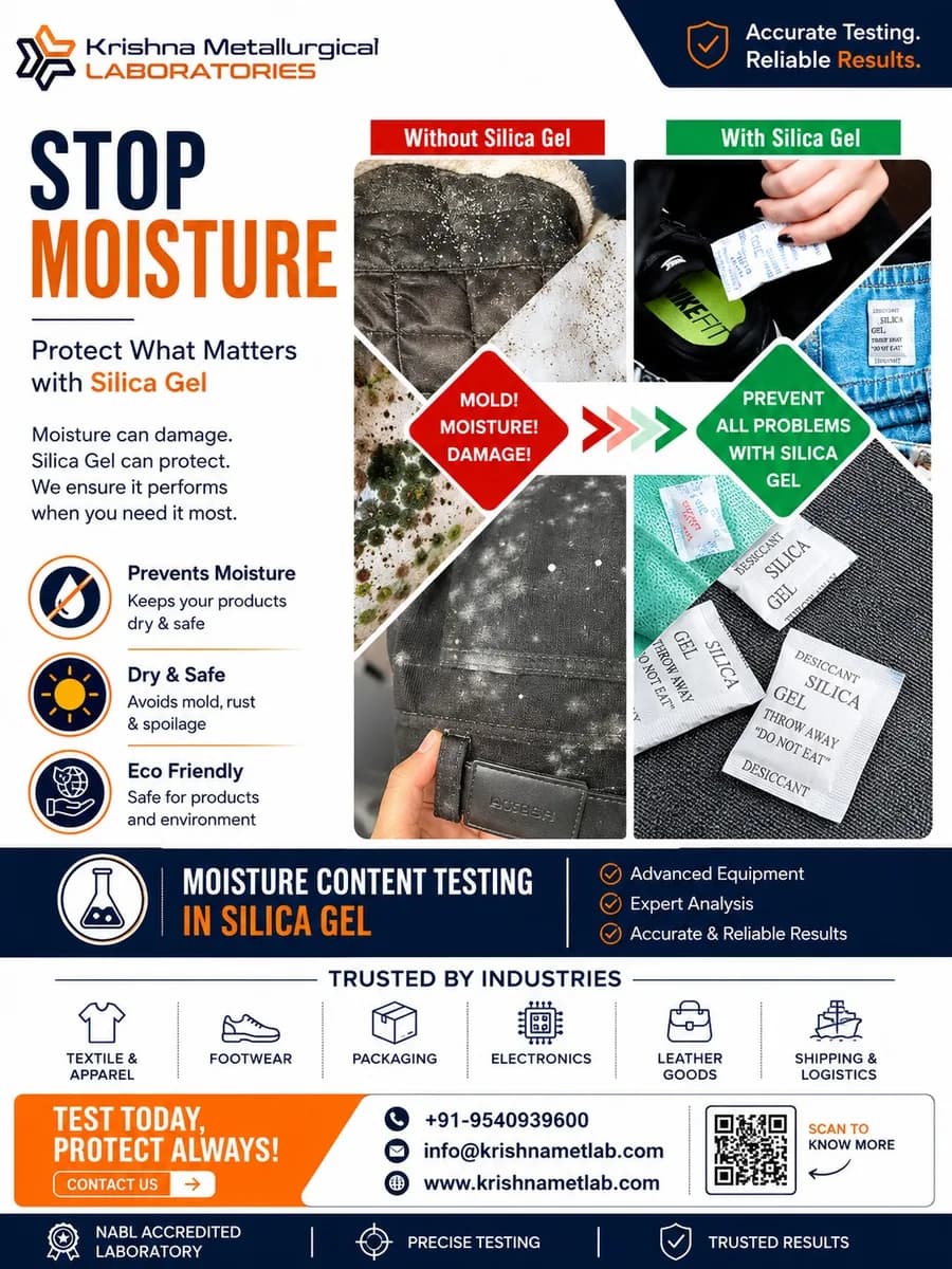 Moisture Content Testing of Silica Gel | Reliable Laboratory Testing