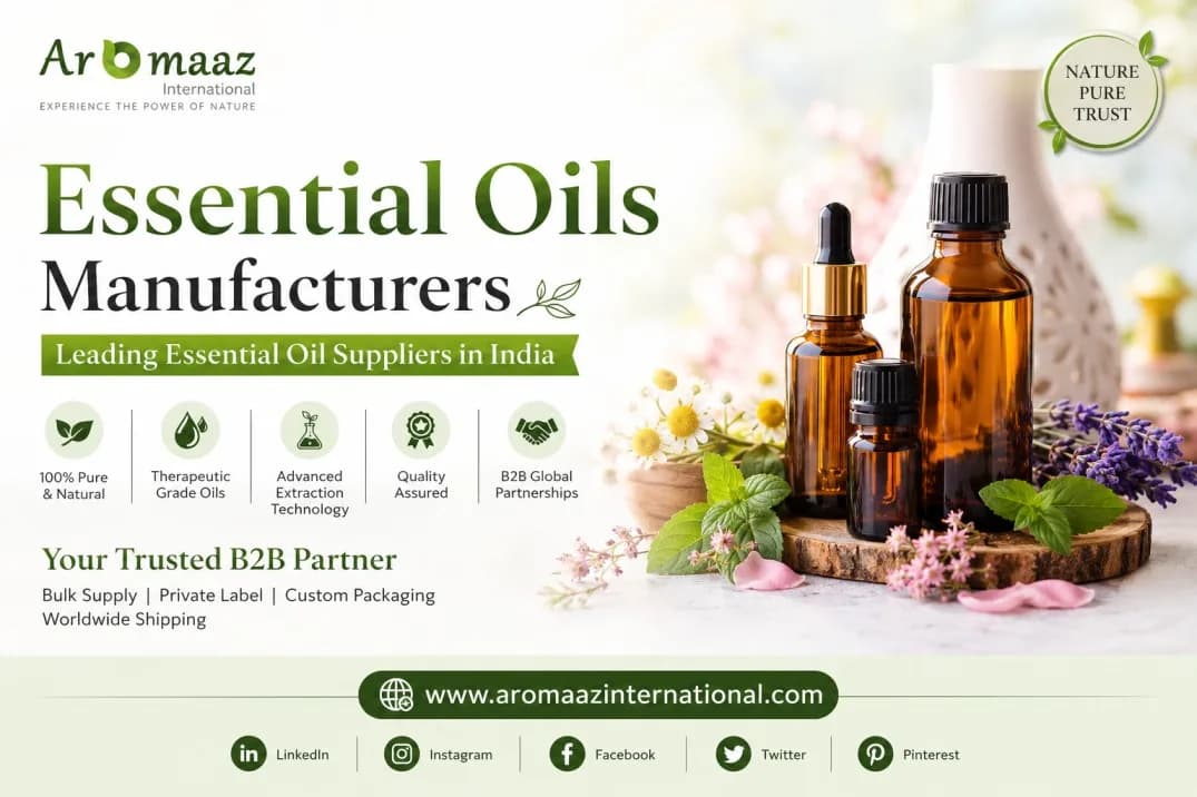 Essential Oil Manufacturers | Bulk & Wholesale Supplier