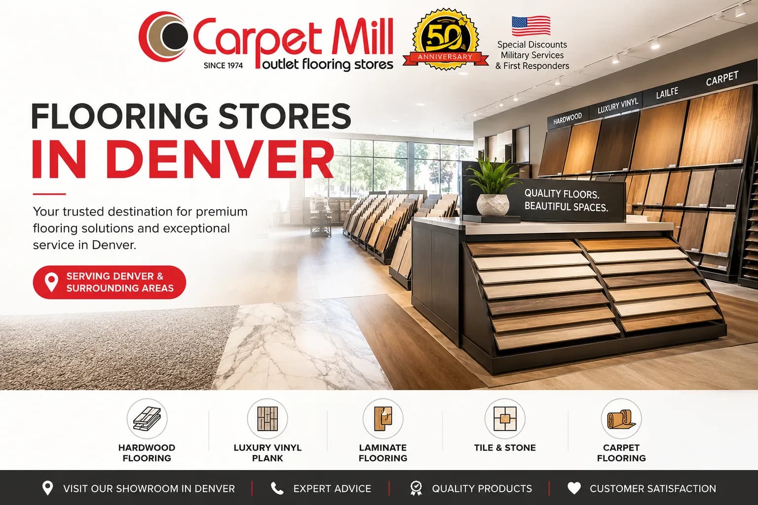 Flooring Stores in Denver | Carpet Mill Outlet Stores