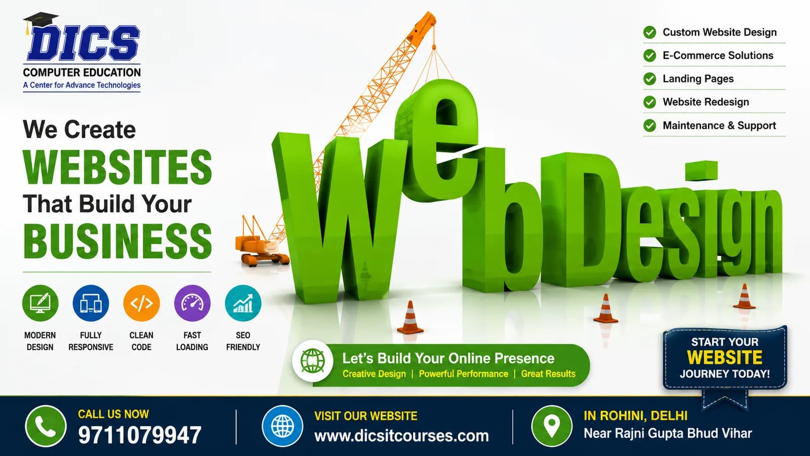 Career-Focused Web Designing Course at DICS Rohini - Delhi