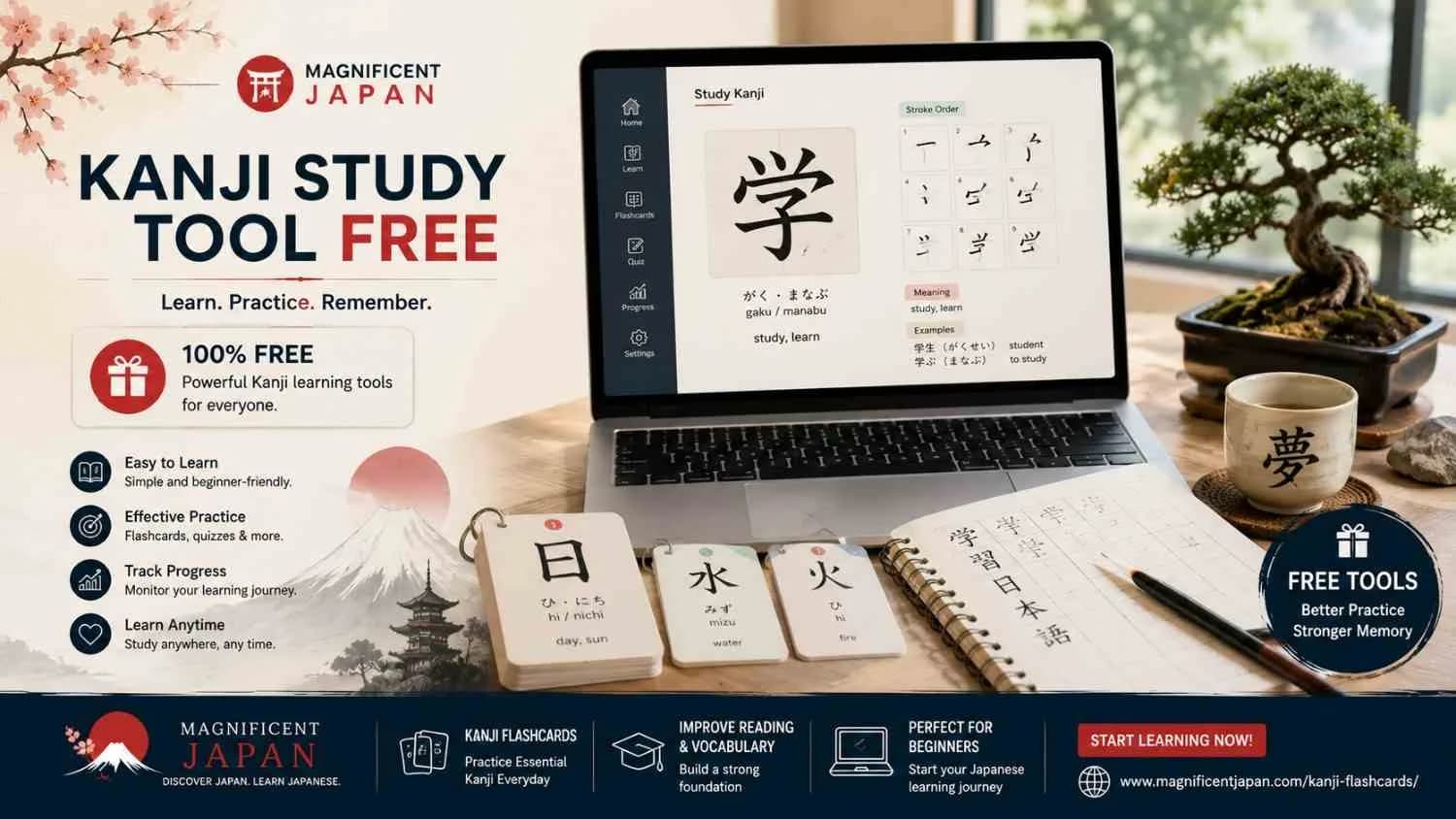  kanji study tool free 