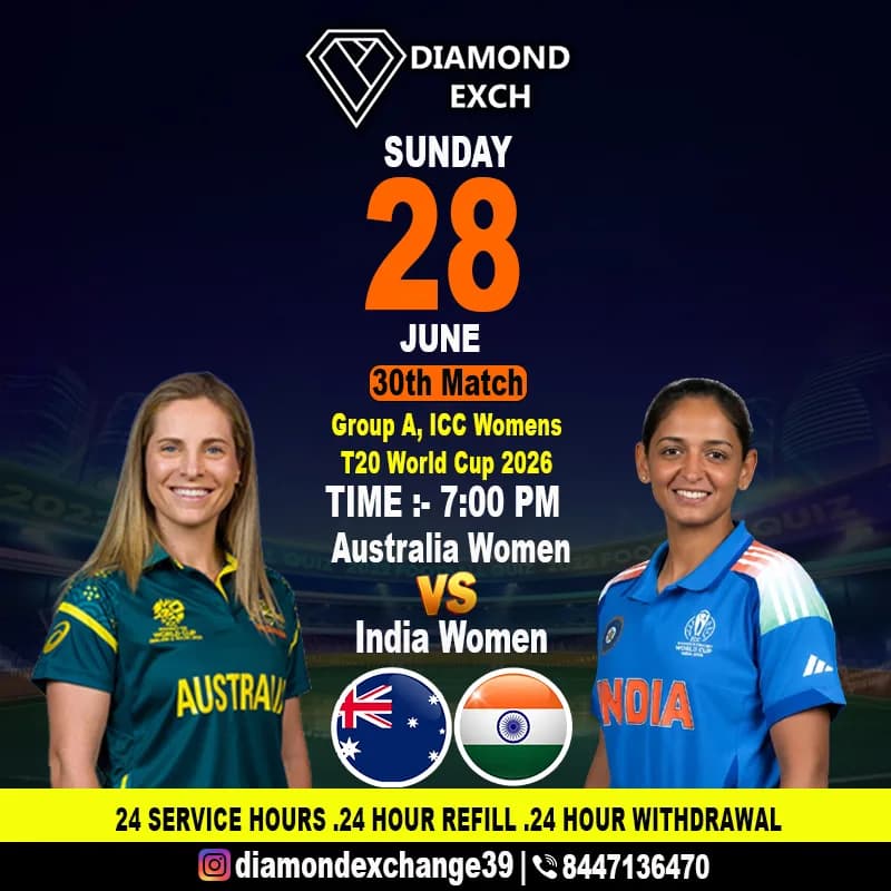 Diamond Exchange Australia Women vs India Women Match.