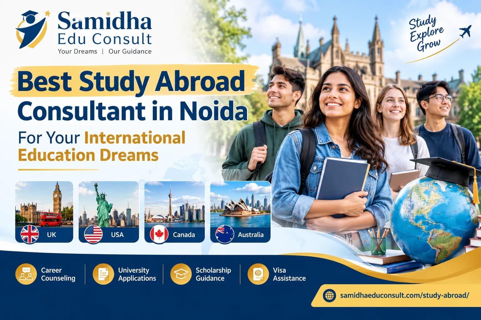 Best Study Abroad Consultant in Noida for Your International Education Dreams