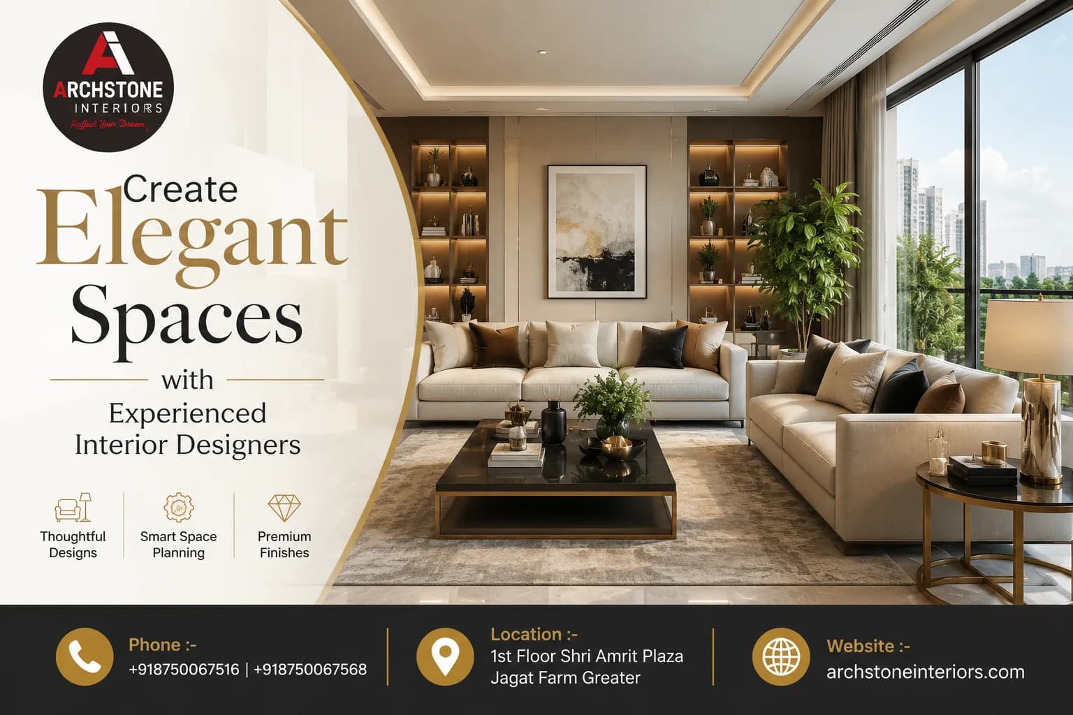 Create Elegant Spaces with Experienced Interior Designers in Greater Noida