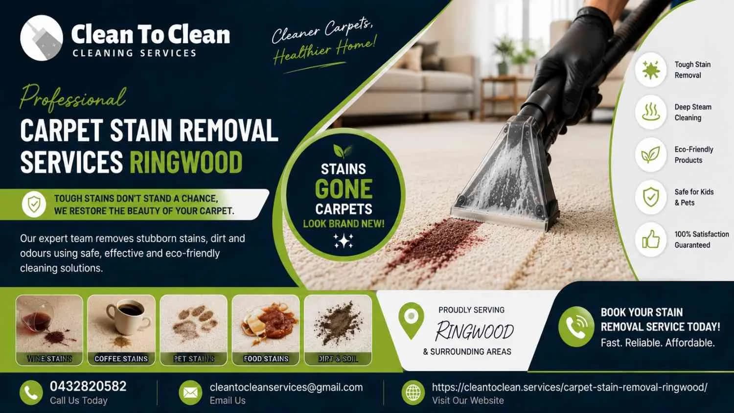  carpet stain removal services Ringwood