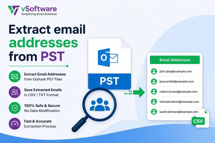 Extract Email Addresses from PST Files Quickly and Easily