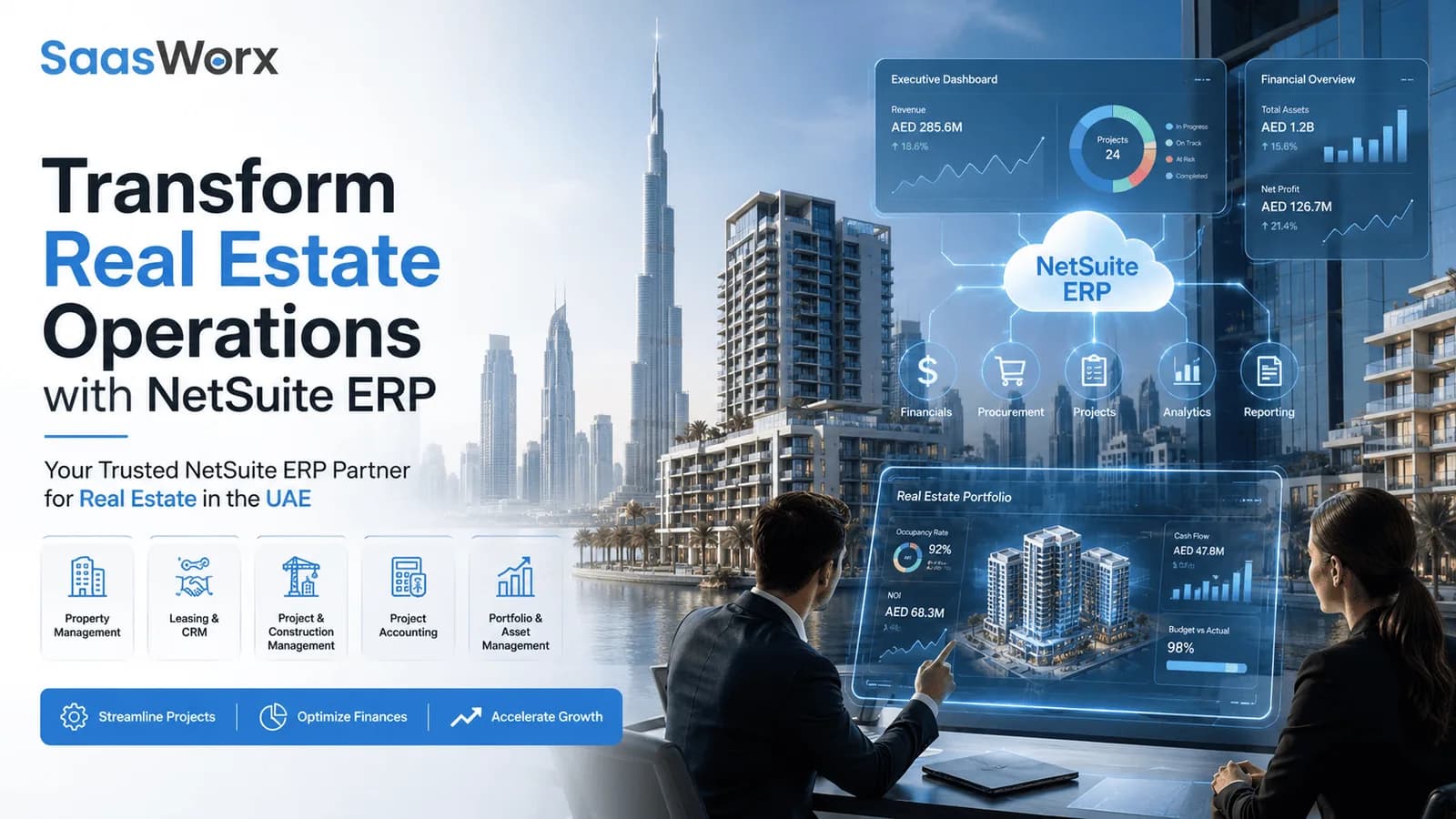 NetSuite ERP Partner for Real Estate | SaasWorx Consulting