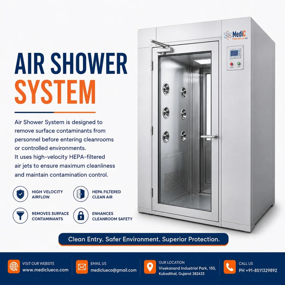Air Shower System Supplier for Pharmaceutical Industry