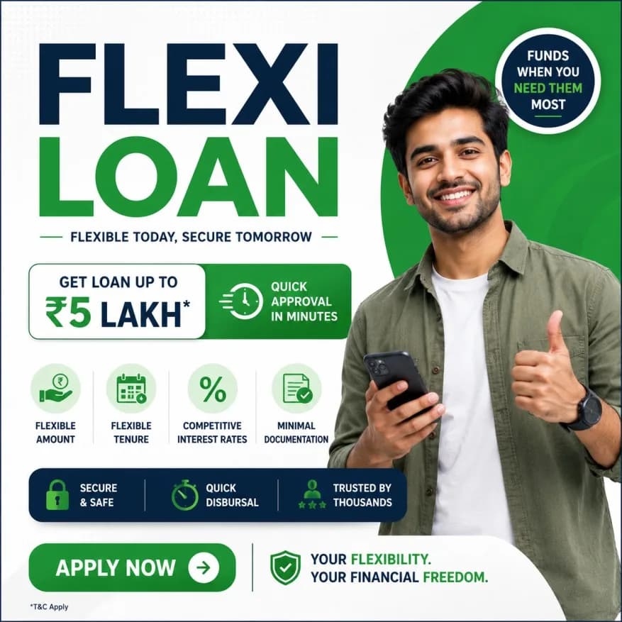 Apply flexi loan online get easy credit for personal requirements