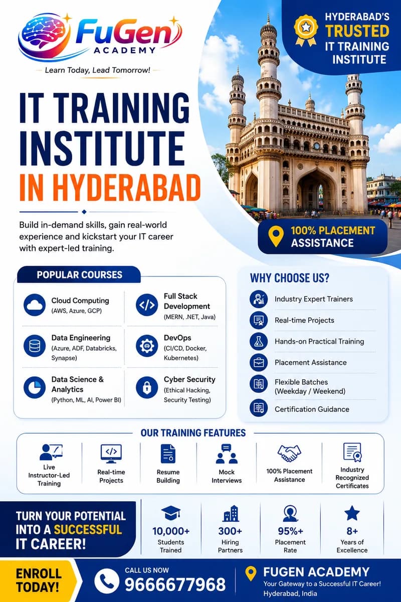 IT Training Institute in Hyderabad | Best Job-Oriented IT Courses | Fugen Academy