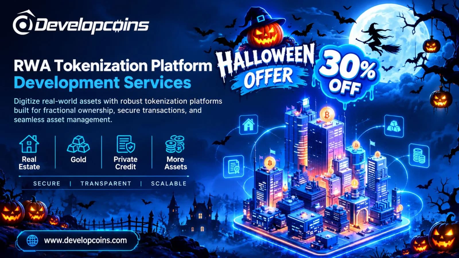 🎃 RWA Tokenization Platform Development Services | Halloween Offer: 30% OFF