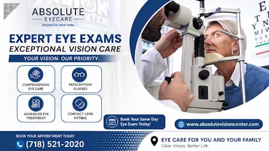 Reliable Optometrist Near Me in Flatbush - Absolute Vision Center