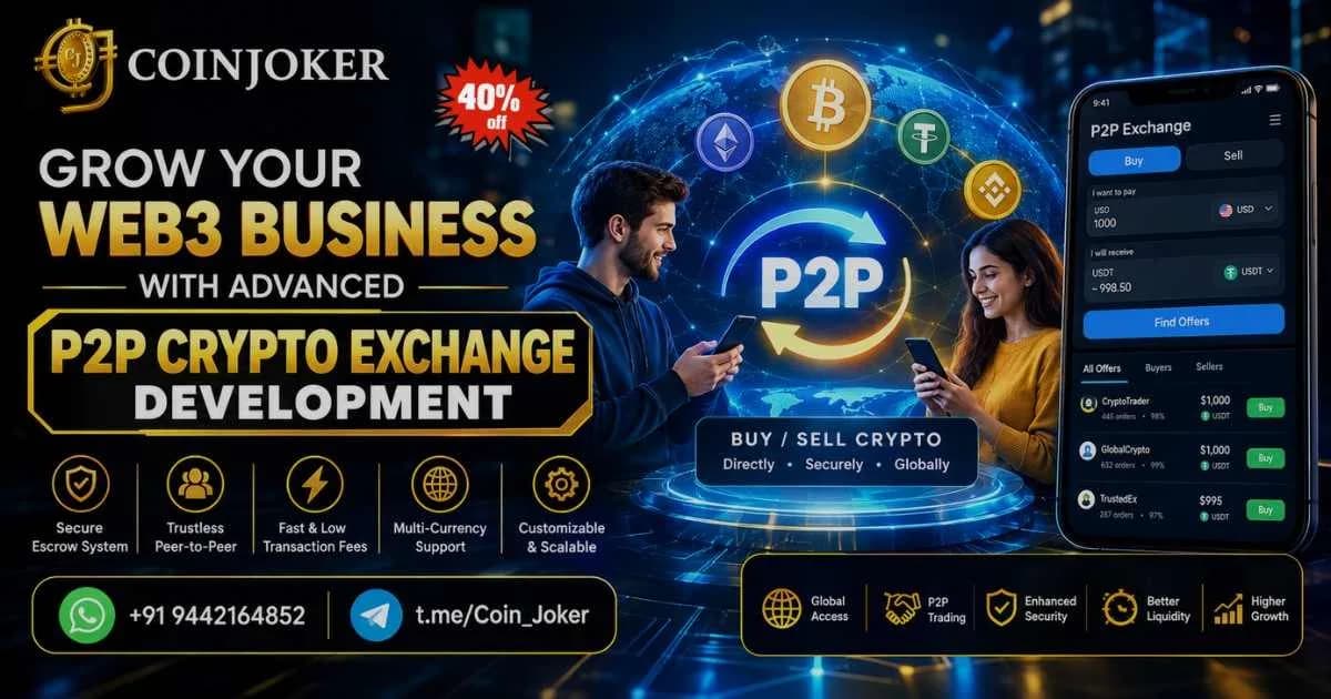 Grow Your Web3 Business with Advanced P2P Crypto Exchange Development 