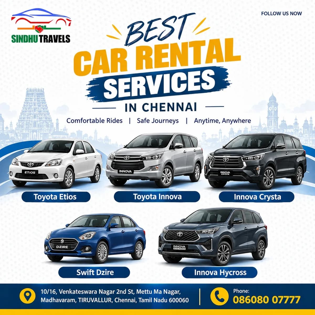 Best Car Rental in Chennai (2026 Guide): Self-Drive, Chauffeur & Outstation Options 
