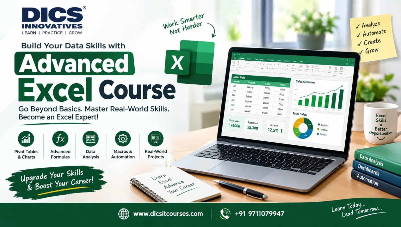 best advanced excel institute in rohini