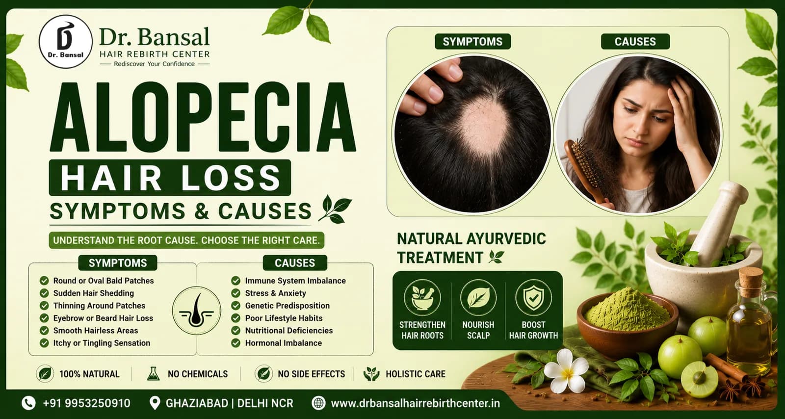 Get Healthy Hair & Glowing Skin Naturally with Dr. Bansal Hair Rebirth Center