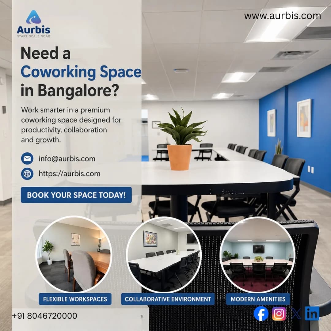 Best Coworking Spaces in Bangalore – Aurbis Business Parks