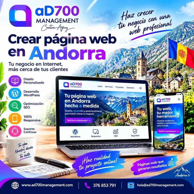 Crear página web en Andorra: Diseño Web Optimizado para Google