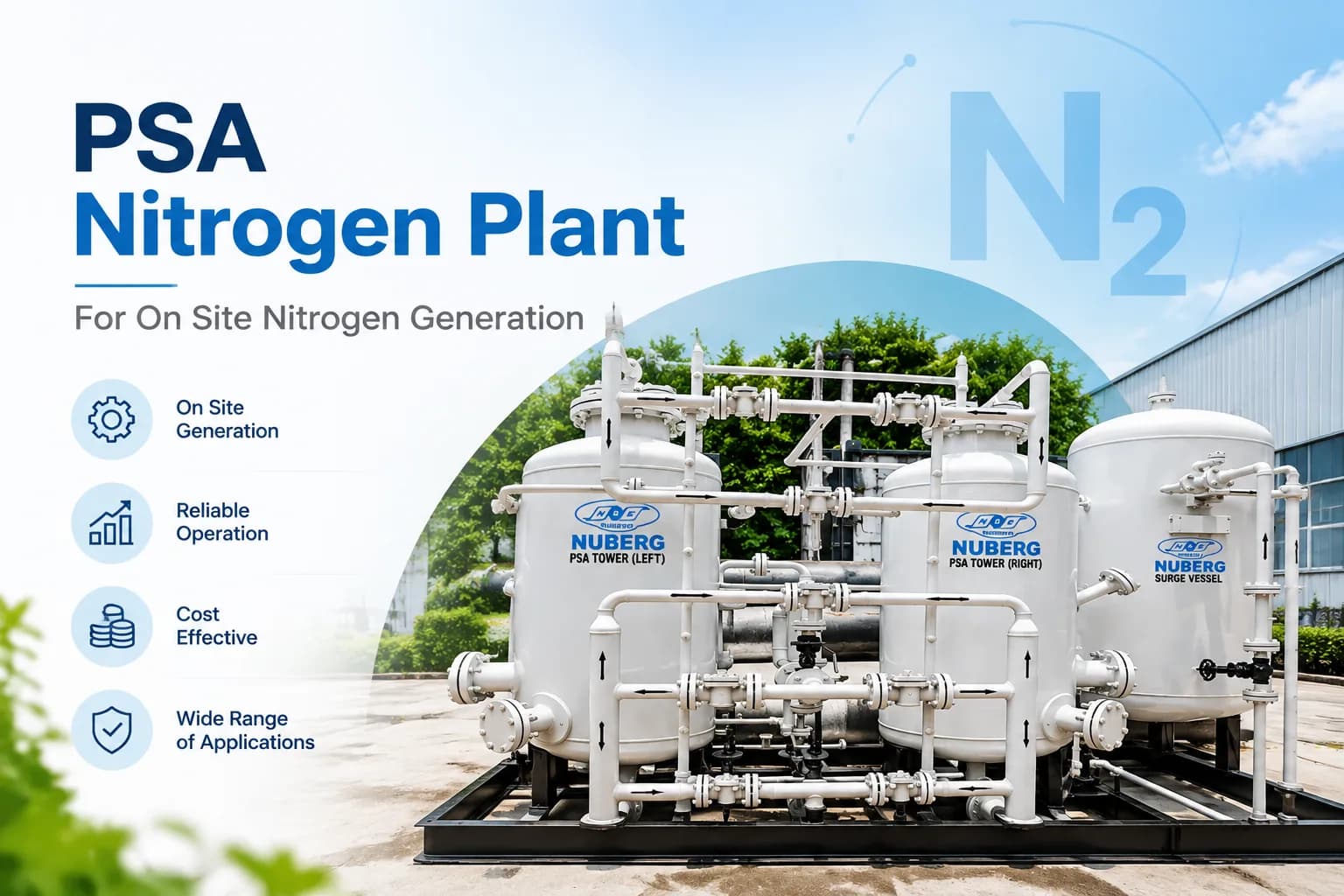  PSA Nitrogen Plant for On Site Nitrogen Generation