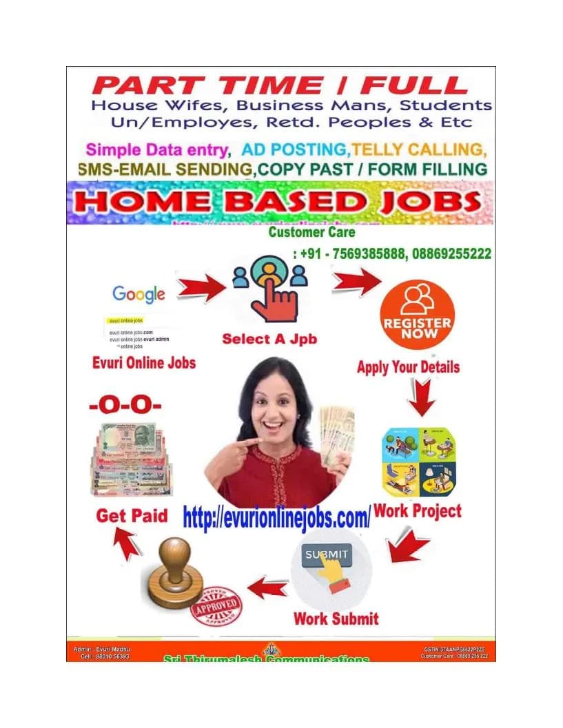 Part Time Home Based Data Entry Typing Jobs 