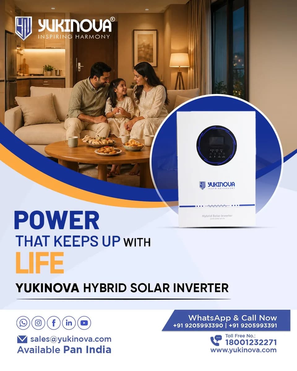 Yukinova Battery – Hybrid Solar Inverter Solutions