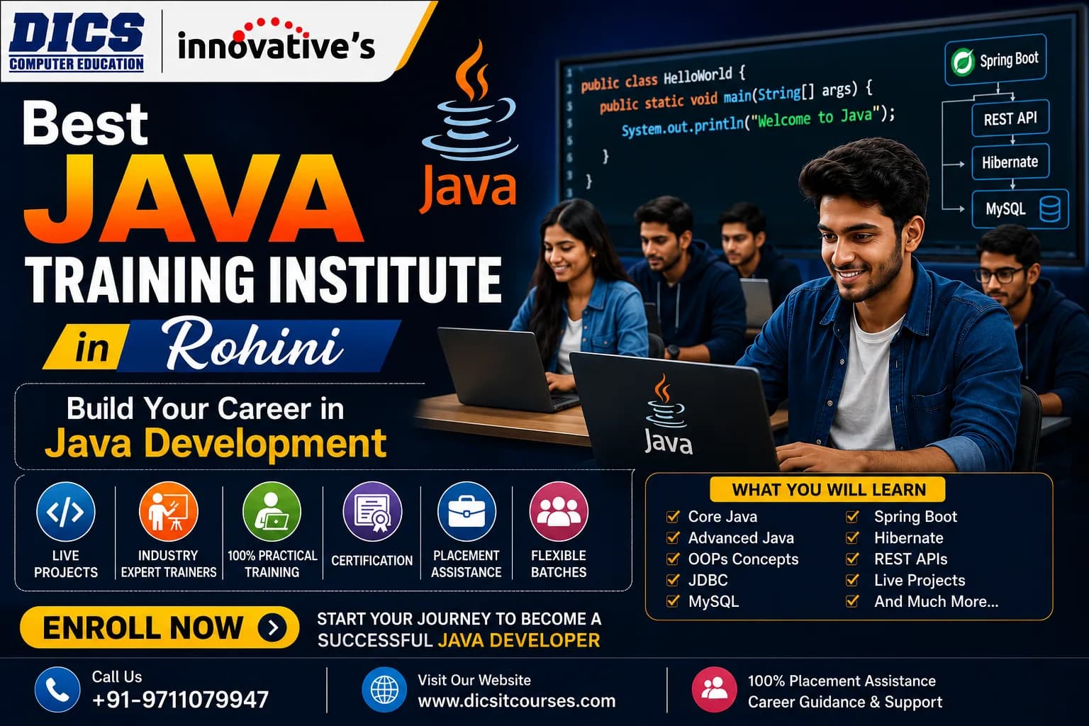 Best Java Training Institute in Rohini – Build Your Career in Java Development