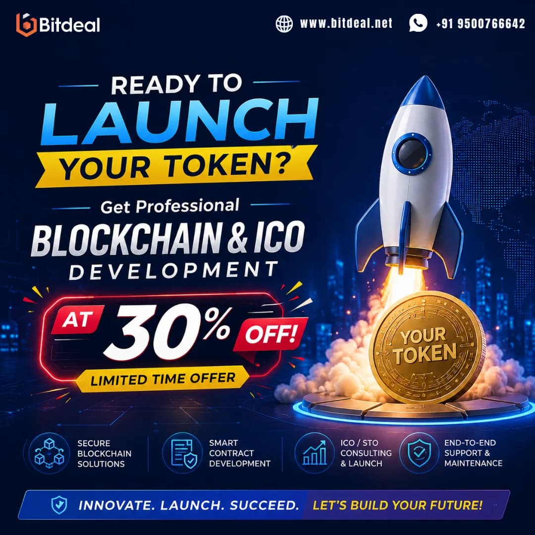 Ready to Launch Your Token? Get Blockchain & ICO Development at 30% OFF!