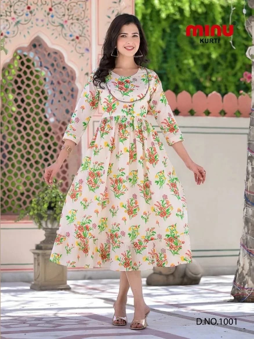 Minu Fashions Cotton Kurtis Manufacturers | New Diwali Collection 2026