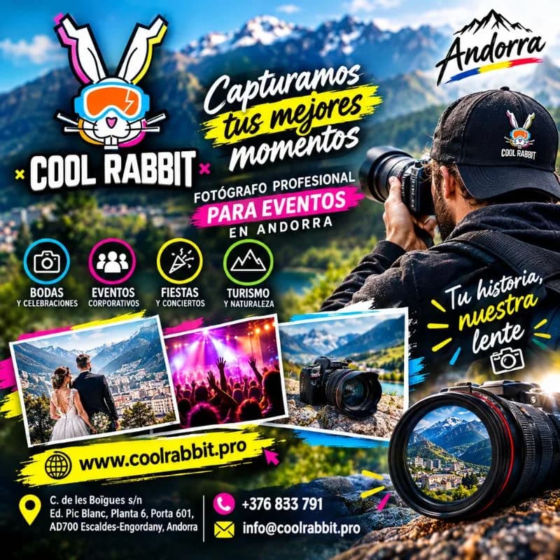 Fotógrafo profesional para eventos en Andorra para momentos inolvidables